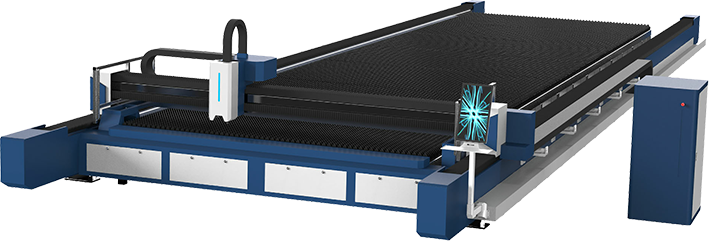 D Series gantry ground rail laser sheet cutting machine