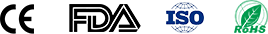 CE FDA ISO RoHS certifications