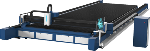 D Series gantry ground rail laser sheet cutting machine