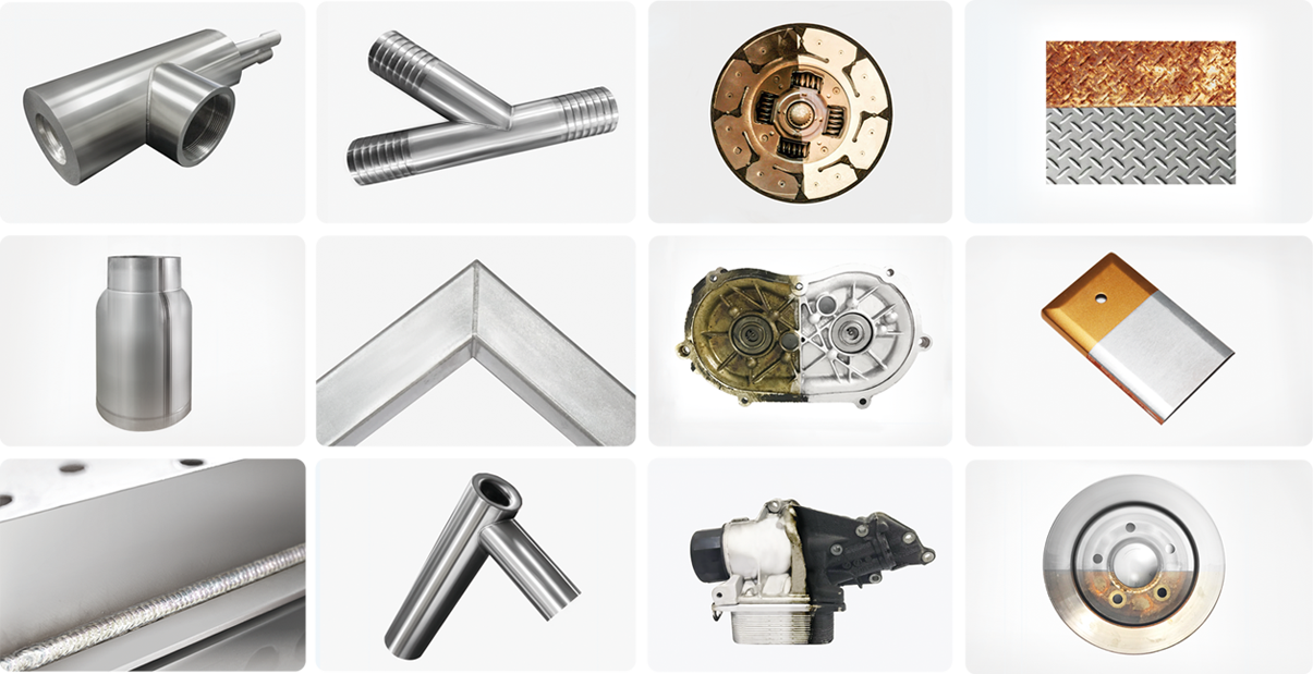 Welding and cleaning sample display