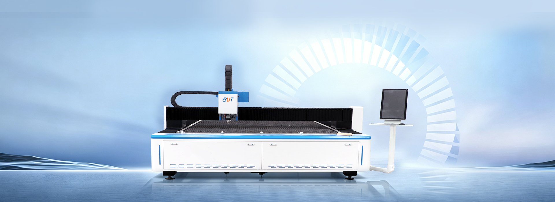 Single-platform laser sheet cutter